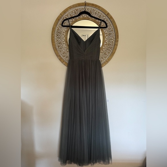 REVELRY Penelope Tulle Dress / Eucalyptus - Picture 2 of 8